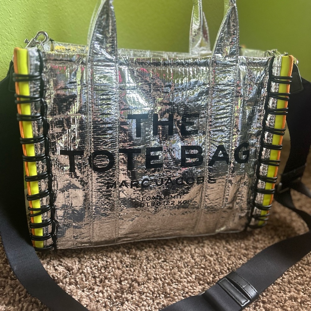 Marc Jacobs Tarp Tote Bag in Silver